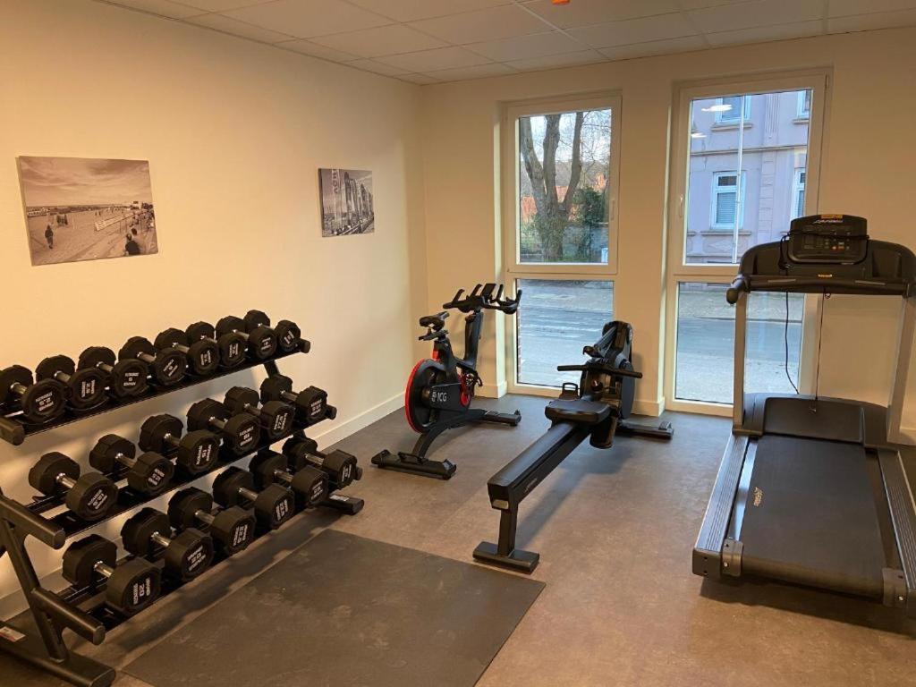 Hotelapartment Ueberwasser Mit Sauna Und Fitness Cuxhaven Exterior foto